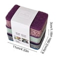 thumbnail image 3 of Kitchen Cleaning Sponges Dual Sided Scrub Set for Dishwashing and Household Use, Non-Scratch Multi-color 3 Pack, 3 of 6
