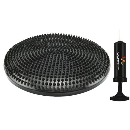 Wobble Balance Cushion Wacces Inflatable Balance Disc, Stability Wobble Cushion Board for Exercise Fitness Core Balance Disc with Hand Pump, 13