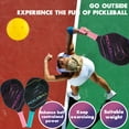 Pickleball Paddles Set Pickle Ball Paddle Set of 2 with 4 Pickleball