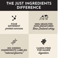 thumbnail image 4 of JUST INGREDIENTS Clean Protein Powder – Grass-Fed Whey + Whole-Food Protein Blend | 22–24g Protein | No Artificial Sweeteners or Sugar Alcohols (30 Servings, Vanilla Bean), 4 of 7