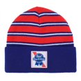 thumbnail image 1 of Pabst Blue Ribbon 871811 Pabst Blue Ribbon Striped Cuff Beanie, Red & Blue, 1 of 1