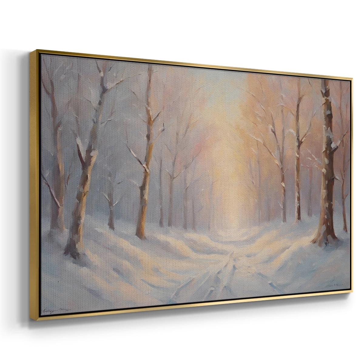 Vintage Landscape-CXCI By Wexford Home Framed in Gold Wood Gallery Wrapped Canvas 27 in. x 41 in.