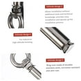 thumbnail image 3 of 5 Pcs Eye Screw Nuts Ring Bolt Flat Bolts Lifting Eye Ring Expansion Eye nut Brick Hooks Screws Eyelets Eye Hooks Heavy Duty Ring Nut Stainless Steel Component to Rotate Household, 3 of 5