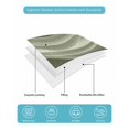 thumbnail image 5 of Sage Green Striped Twin Size Down Alternative Comforter,Lightweight Comforter Quilt Bedding Set with Pillow Shams Modern Abstract Art Wave Moire Gradient Bed Comforter Duvet Insert 68"x86", 5 of 7