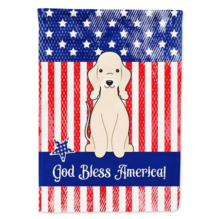 Carolines Treasures BB3086GF Patriotic USA Bedlington Terrier Sandy Garden Size Flag