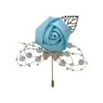 thumbnail image 1 of fastboy Cloth Versatile Wedding Brooch Add Classy And Sophisticated Touch To Any Look Flower Brooch water blue 1Set, 1 of 6
