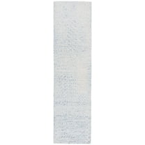 SAFAVIEH Ebony Thurstan Geometric Runner Rug, Ivory/Blue, 2'3" x 9'