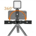 thumbnail image 3 of Professional Rotating Phone Mount Two Cold Shoe Adapters 1/4 Tripods Screw Base, 3 of 10
