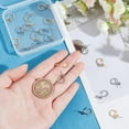 thumbnail image 3 of 20pcs 9.7mm Half Beaded Hoop Earring Stailess Steel Stud Earrings Golden and Metal Color Open Ring Earrings Hypoallergenic Hoop Earrings with Ear Nuts for Jewelry Making Pin:0.7-0.8mm, 3 of 4