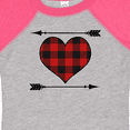 thumbnail image 4 of Inktastic Buffalo Plaid Valentines Day Heart Boys or Girls Baby Bodysuit, 4 of 5