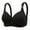 Black, variant on Women's Comfortable No Steel Ring Bra for Medium and Age Thin Support Soft Wireless Full Coverage Bras