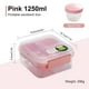 thumbnail image 4 of Fiambrera de doble capa con compartimentos - Caja Bento impermeable para la oficina y preparación de comidas, apta para microondas y lavavajillas, 4 of 5