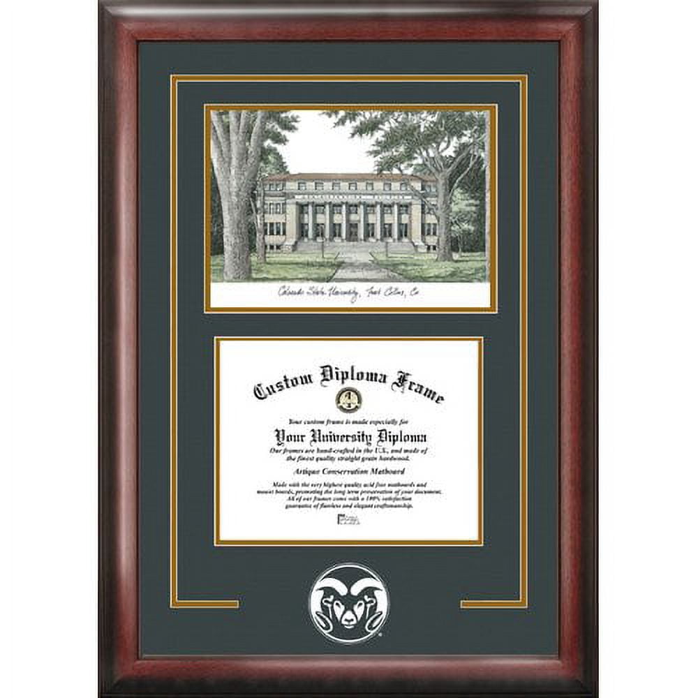 Appalachian State University 8.5" x 11" Spirit Graduate Diploma Frame with Campus Images Lithograph