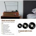 DIGITNOW Bluetooth Record Player BeltDriven 3Speed Turntable Builtin Stereo Speakers Orange