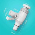 thumbnail image 2 of Pool Hose Adapter, Pool Hose Holder and Plunger Valve, Pool Replacement Parts for Above Ground Pools,A, 2 of 5
