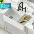 thumbnail image 3 of KRAUS Turino Workstation 33” Farmhouse Reversible Apron Front Fireclay Single Bowl Kitchen Sink with Accessories in Gloss White, 3 of 8