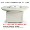 thumbnail image 1 of 25"(H)x 48" (W) Round Poly Fire Pit- Top and Base Only, White(Discontinued), 1 of 5
