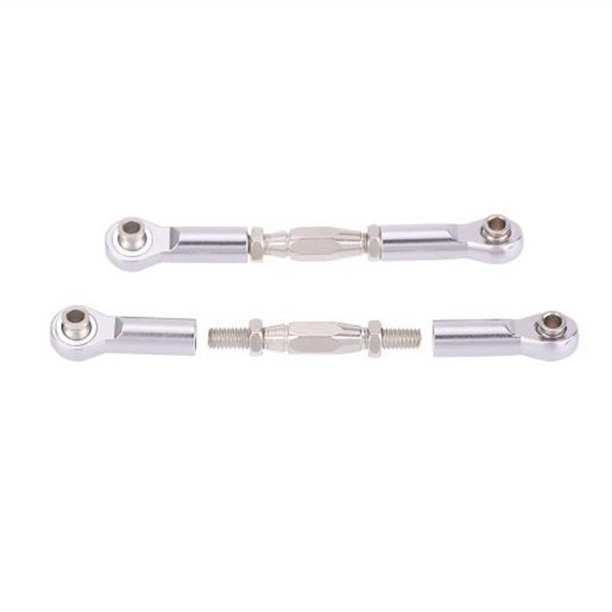 2 Pcs Rc 166017 Aluminio Vinculación Servo para HSP RC Componente de Actualización , Plata CUTICAT Servo Vinculación