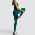 thumbnail image 7 of Women Workout Sets 2 Piece Yoga Outfits Pure Color -lifting Sports Fitness Running High-waist vest Suit Sweatpants, 7 of 7
