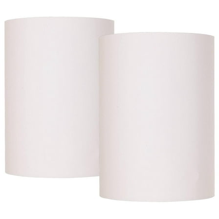 DyGTyX Modern White Drum Lamp Shades, 2 Count