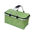 thumbnail image 2 of Cesta de picnic de aislamiento Cesta de comestibles Bolsa de comestibles portátiles portátiles plegables para bocadillos de mochilas de pesca de viaje Verde, 2 of 8