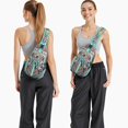 thumbnail image 2 of Rustic Ethnic Sling Backpack Bohemian Floral Travel Daypack with Multiple Compartments, 2 of 3