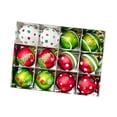 thumbnail image 4 of Adornos navideños de bolas, bolas decorativas resistentes, novedad, diámetro 2,36 pulgadas Estilo B, 4 of 8