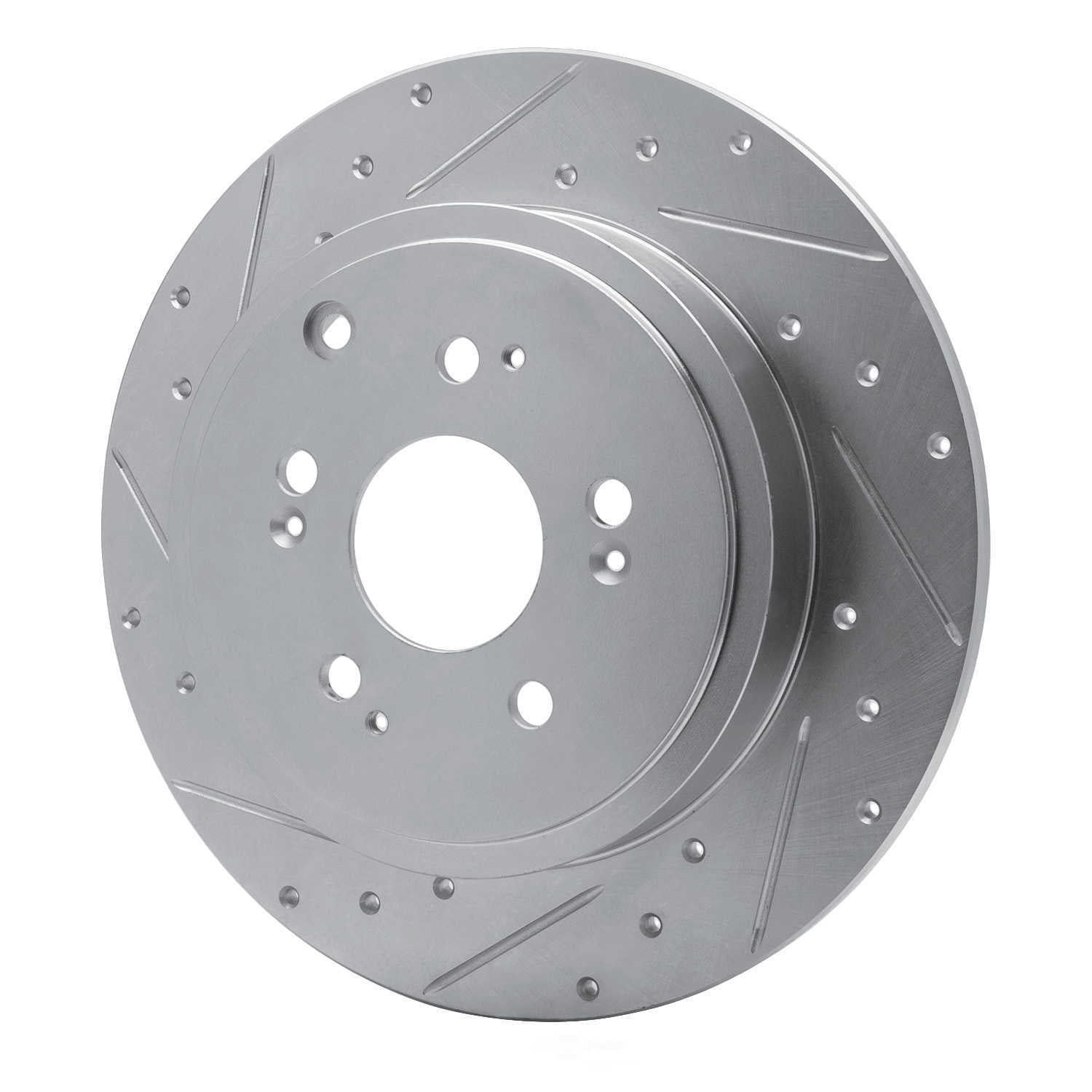 Dynamic Friction Company 631-59052L DFC Brake Rotor - Drilled And Slotted - Silver