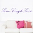 thumbnail image 5 of Accueil Citation "Amour Rire en Direct" 16Colors Amovible Autocollant Mural Décor Cadeau, 5 of 5