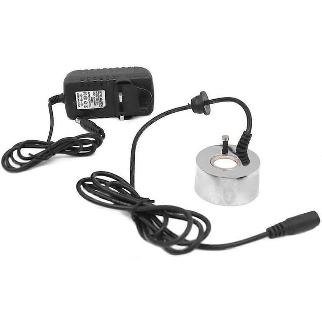 24V Ultrasonic Mist Maker Fogger with Power Adapter,Silver Fish Reptile Tank Mister Fogger Fountain Pond Air Humidifier Atomizer(UK Plug)