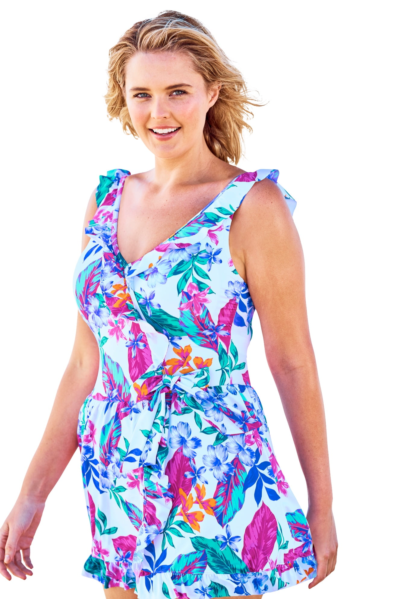walmart swimdress plus size