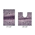 thumbnail image 3 of Better Trends Bath Rug Set 2 Piece Bath Mat Non Slip Micro Polyester Bathroom Floor Set, Shower, Tub, Casablanca Collection – (Purple), 3 of 7