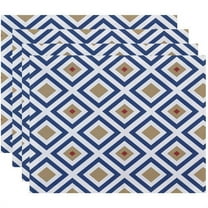 Simply Daisy 18" x 14" Diamond Mayhem Geometric Print Placemat