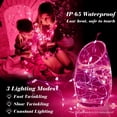 thumbnail image 3 of Fairy Lights ZGWJ 20 LED, funciona con pilas, 2 m, paquete de 12 unidades, color rosa, 3 of 6