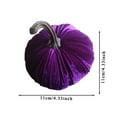 thumbnail image 2 of Handmade Velvet Pumpkins Decor Super Soft Stuffed Pumpkin With Exquisite, 2 of 2