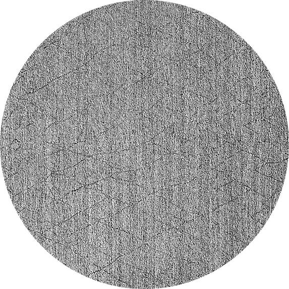 Ahgly Company Indoor Round Oriental Gray Industrial Area Rugs, 5' Round