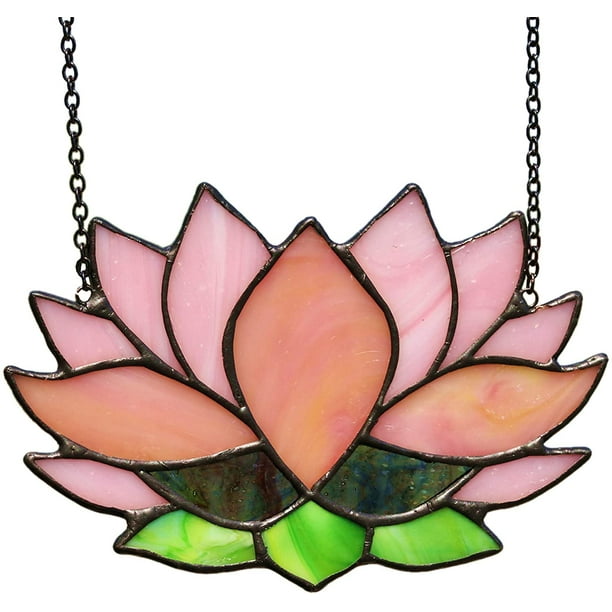 Fleur de Lotus Vitrail Tentures Sun Catcher Cadeau pour Maman