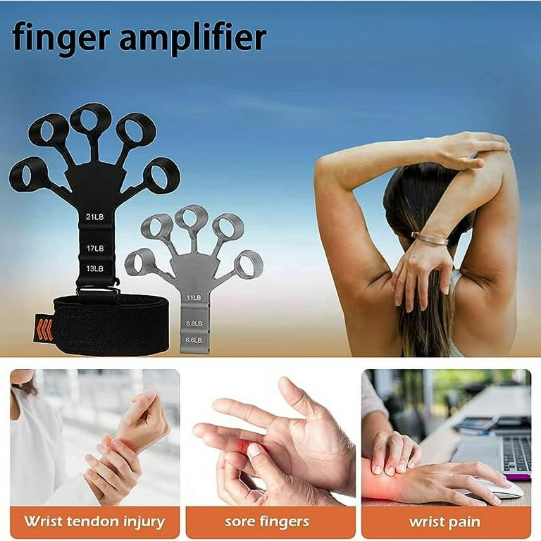 Grip Strength Trainer-2PCS Hand Grip Strengthener, Finger Forearm  Strengthener, Gripster Forearm Trainer, Hand Exercises for Grip Strength,  Finger