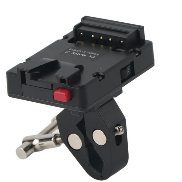 Adaptador de placa de plástico de salida DTap para montaje de batería VLock para batería de cámara con montaje V