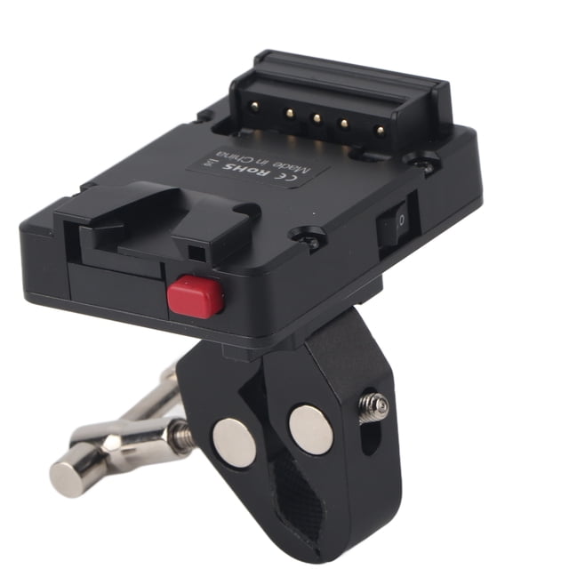 Adaptador de placa de plástico de salida DTap para montaje de batería VLock para batería de cámara con montaje V