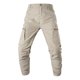 thumbnail image 2 of Pantalones largos para hombre, casuales, a la moda, lisos, con múltiples bolsillos, con cremallera, de poliéster., 2 of 9