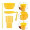 thumbnail image 3 of Bohorizon Snack and Drink Combo Cup Stadium Tumbler Snackeez Cup (Yellow), 3 of 5