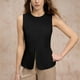 thumbnail image 1 of Blusa de poliéster para mujer, sin mangas, sin capucha, informal, de verano, con cuello redondo, lisa, cómoda, regular e informal, 1 of 4