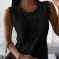 thumbnail image 1 of Verano moda señoras encaje Jacquard sin mangas Casual mujer vintage camiseta S-5XL Floral chaleco camisola Halter top Tan Jianjun  unisex, 1 of 2