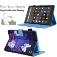 thumbnail image 4 of Dteck Case for All-New Amazon Kindle Fire 7 Tablet 12th Generation (2022 Release),Magnetic Leather Pattern Card Slots Wallet Smart Case Shockrpoof Rubber Kickstand Cover,Fairy Butterfly, 4 of 5