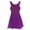 Purple, variant on Miutii Women Contemporary Dance Costume Lyrical Dance Costume Illusion V-Neck Chiffon Flowy High-Low White XXL