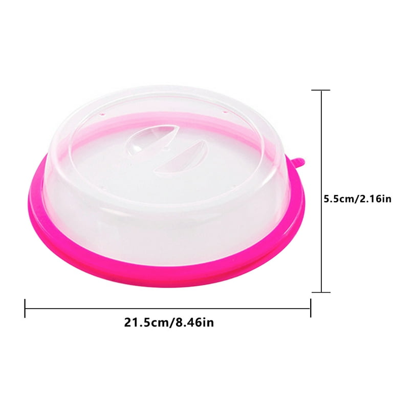 1pc Microwave Splash Cover, Food Safe Microwavable Plate Lid Cover With  Steam Vents, Heat-resistant And Oil-proof, Suitable For Temperature Range  Of 200°c And Below