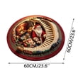 thumbnail image 3 of 3D Christmas Rugs - Optical Illusions Christmas Round Rug, 24 Inch, Decorative Santa Printed Area Mat for Indoor Outdoor Xmas Decor, 3 of 8