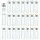 thumbnail image 1 of Uxcell 20ml frascos de vidrio claros, paquete de 100 frascos pequeños para muestras líquidas con tapones de plástico a prueba de fugas, 1 of 6