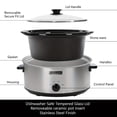 thumbnail image 5 of Homecookin 6qt Manual Slow Cooker-Grey, 5 of 5